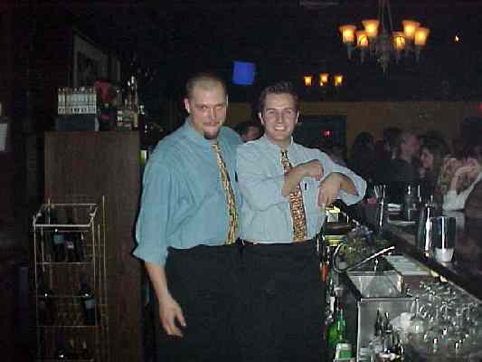 Bob and Tuna... bartenders at the Jazz Factory